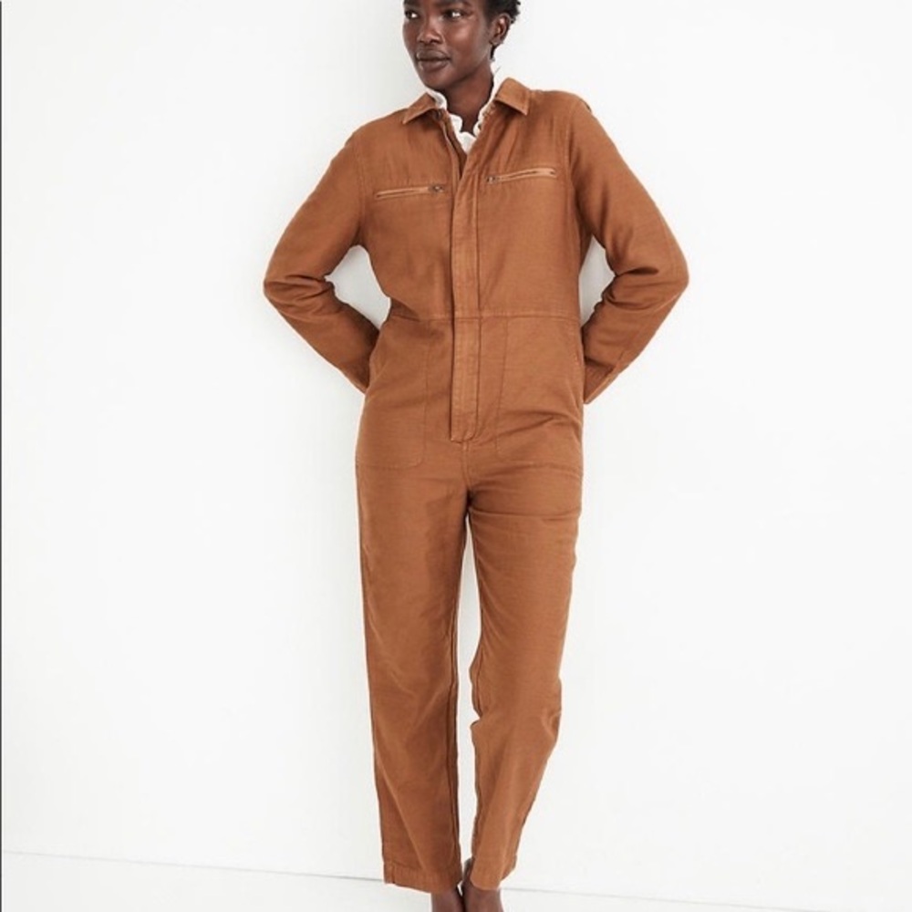 Madewell Zip-Pocket Coverall Jumpsuit Medium